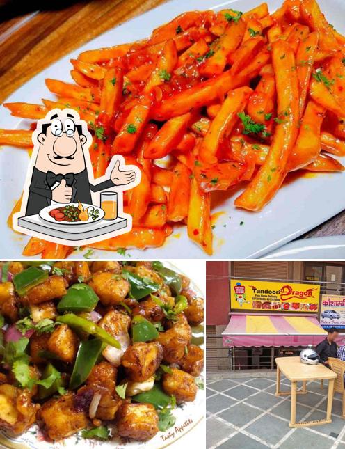 Among various things one can find food and interior at Tandoori Dragon