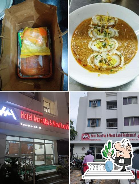 The restaurant's exterior and food