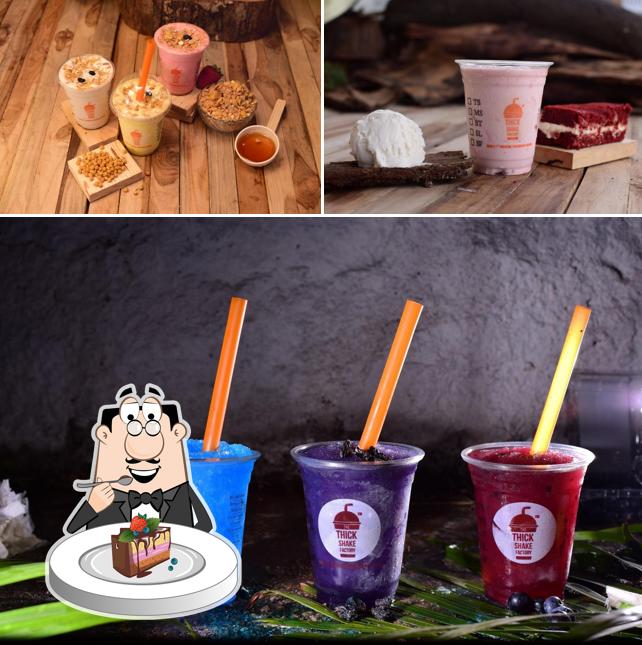 Chocolate cake at The Thickshake Factory