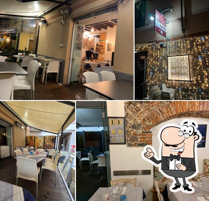 Gli interni di Antica Osteria dell'Uva La Spezia