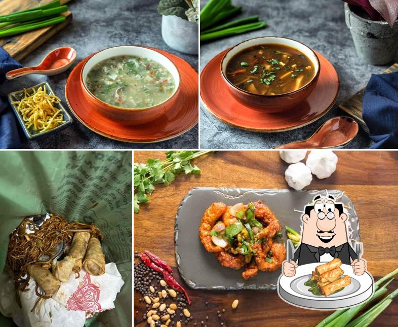 Spring rolls at Chinese Daily