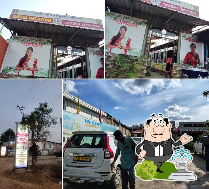 You can get some fresh air at the outside area of Hotel relation