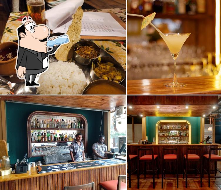 The restaurant's drink and bar counter