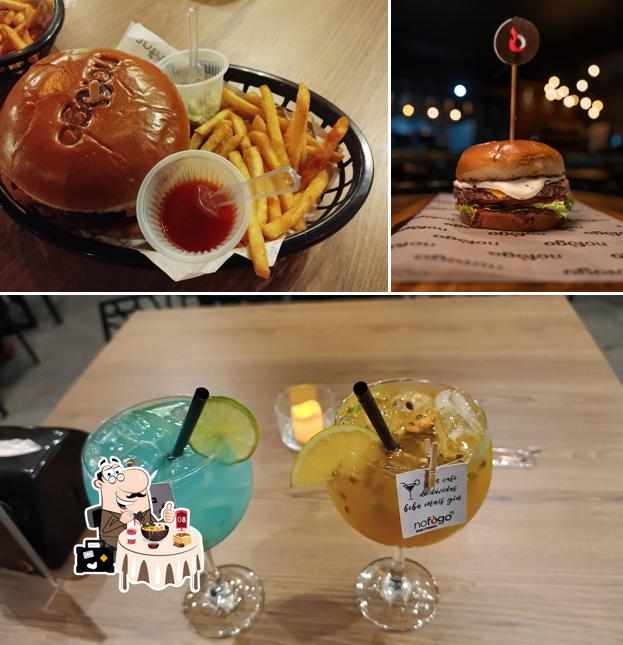 Comida em Nofogo steaks e burguers