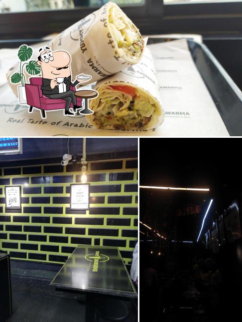 The photo of interior and burger at YUMMY SHAWARMA