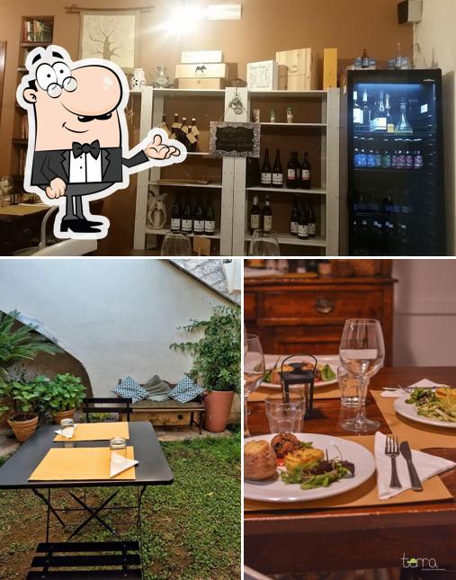 Dai un’occhiata alla immagine che mostra la interni e tavolo da pranzo di Terra Ristorante Vegetariano