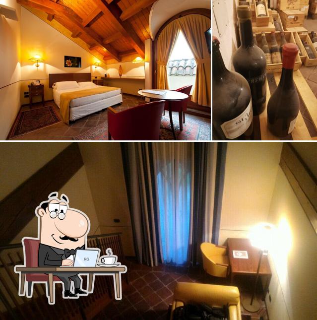 Gli interni di Albergo dell'Agenzia
