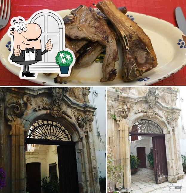 Tra le varie cose da Trattoria AL VECCHIO ARCO si possono trovare la esterno e cibo