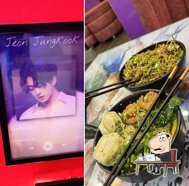 Take a seat at one of the tables at BTS ARMY - Korean Restaurant