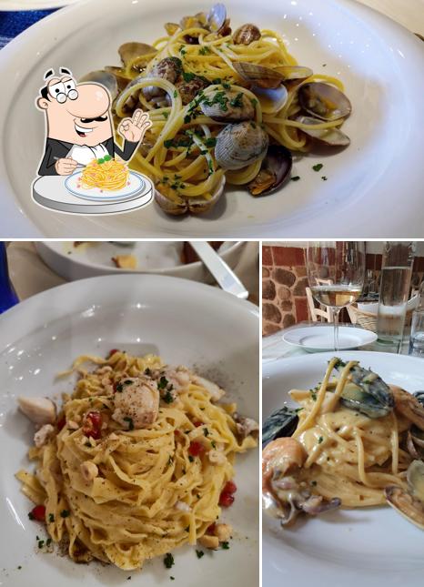 Spaghetti alla carbonara al Biancospino Trattoria di Pesce