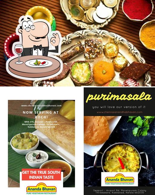 Food at Chennai Ananda Bhavan Thrissur