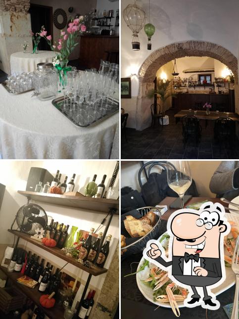 Gli interni di Osteria Lo Zibaldone