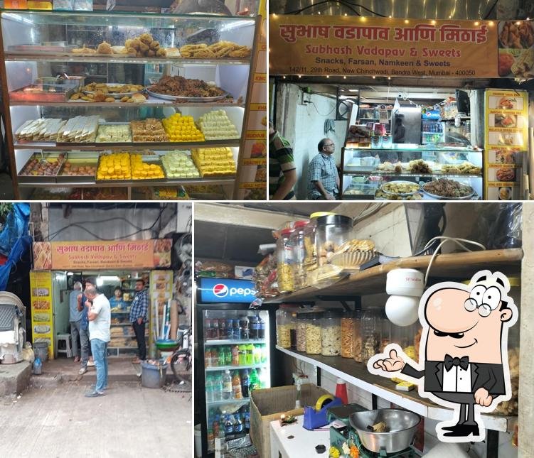 The interior of Subhash Vadapav & Sweets