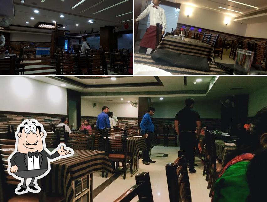 Take a seat at one of the tables at Flavours