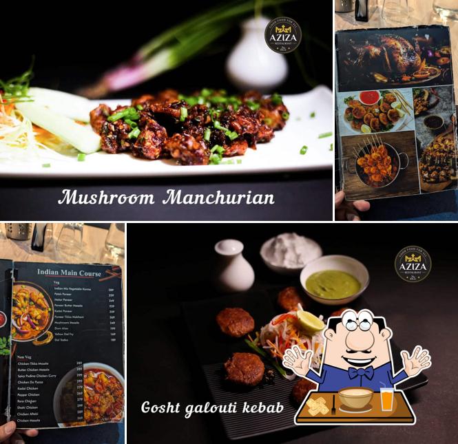 Food at AZIZA RESTAURANT