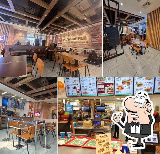 The interior of Burger King
