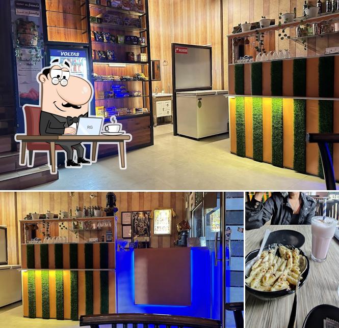 The restaurant's interior and beverage