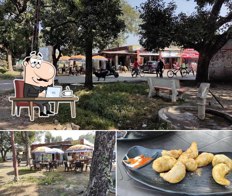 Check out the image depicting interior and food at Deellii BC Cafe