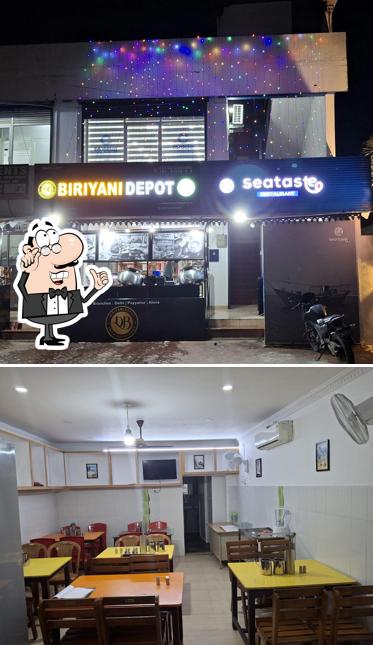 The interior of Biriyani Depot Aluvq