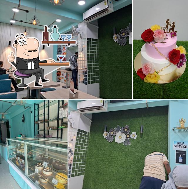 The interior of Bliss Dessert company