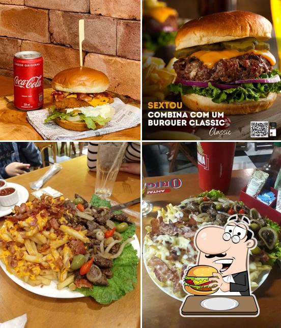 Hambúrguer em Classic Beer