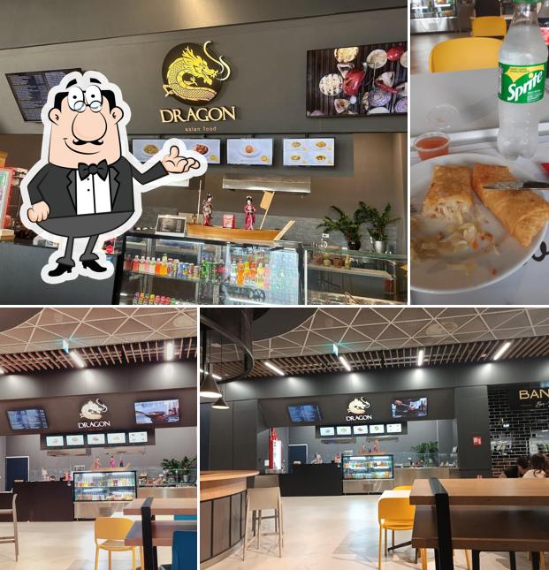 Dai un'occhiata agli interni di Dragon asian food