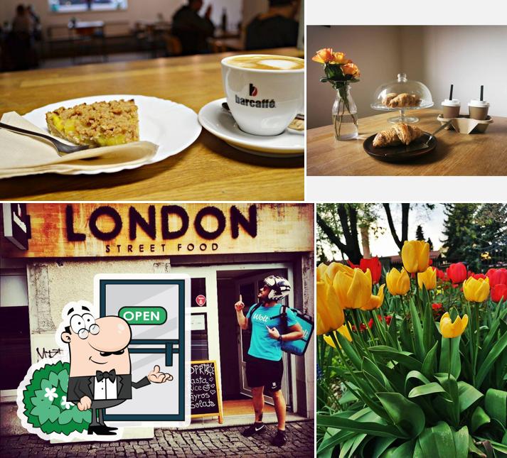 La esterno e tavolo da pranzo del ristorante