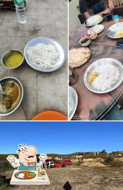 The image of Mamis dhaba’s food and exterior