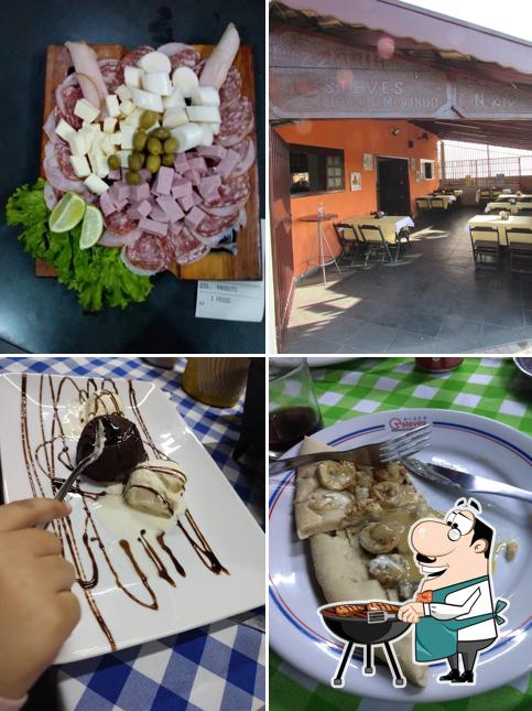 Escolha pratos de carne no Pizzaria Esteves
