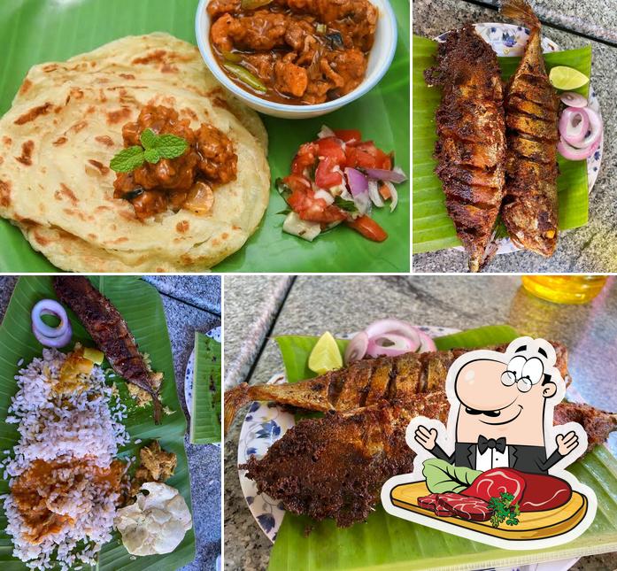 The Banana Leaf serves meat meals