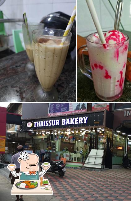 The photo of food and exterior at Thrissur Bakers