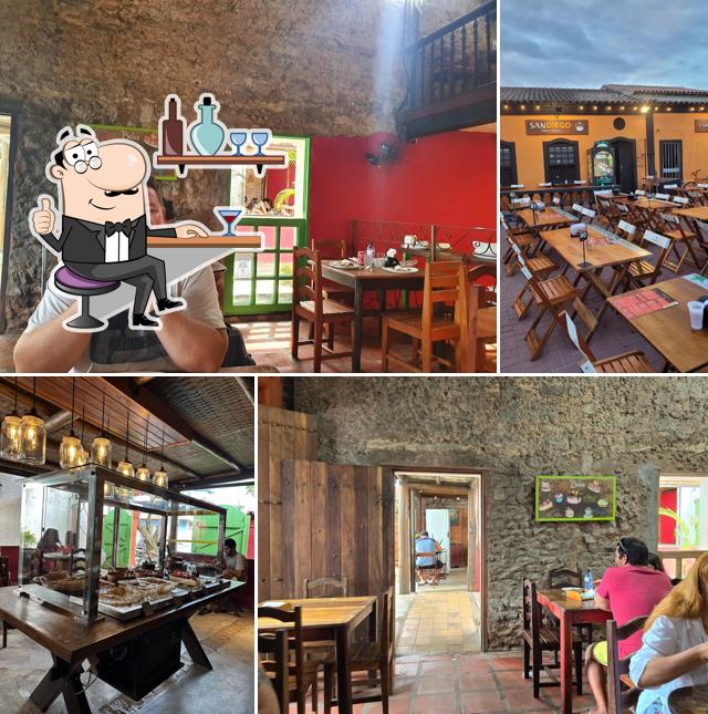O interior do Restaurante Casa Rabanete Porto Seguro