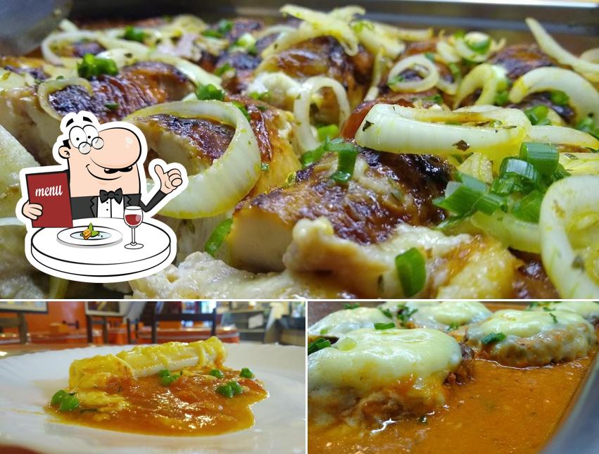 Comida em Salada Mista Restaurante