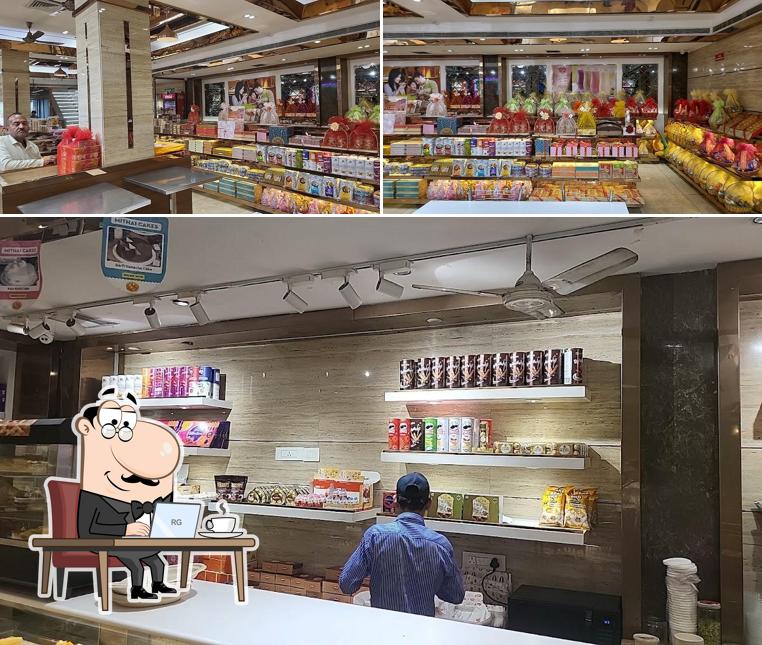 The interior of Anupam Sweets