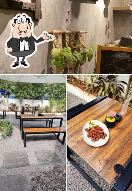 Take a seat at one of the tables at HUSH - MODERN INDIAN KITCHEN