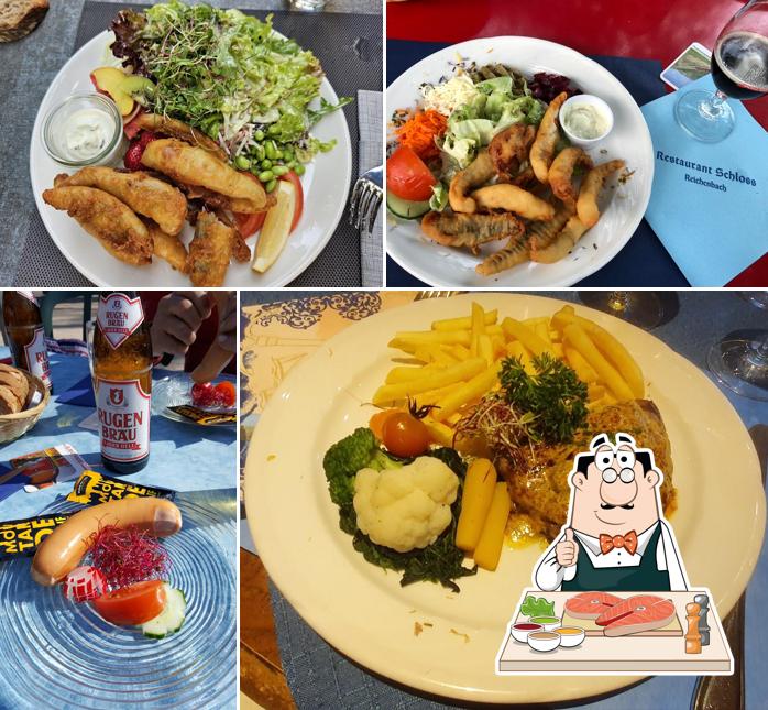 Fish and chips al Restaurant Schloss Reichenbach