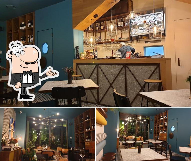 Dai un'occhiata agli interni di ... di sotto - wine bar con cucina