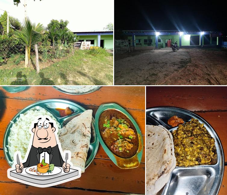 Roshan Dhaba is distinguished by food and exterior
