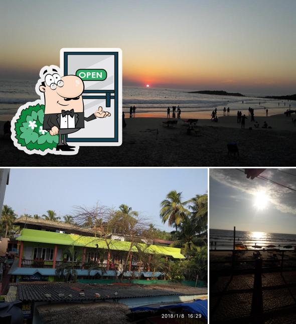 The exterior of Sky palace beach hotel Kovalam