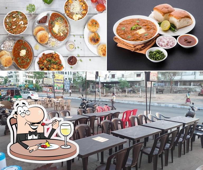 This is the image depicting food and interior at Champaklal Pavbhaji