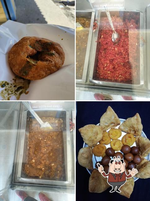 Among different things one can find food and exterior at Ratan Sev Bhandar