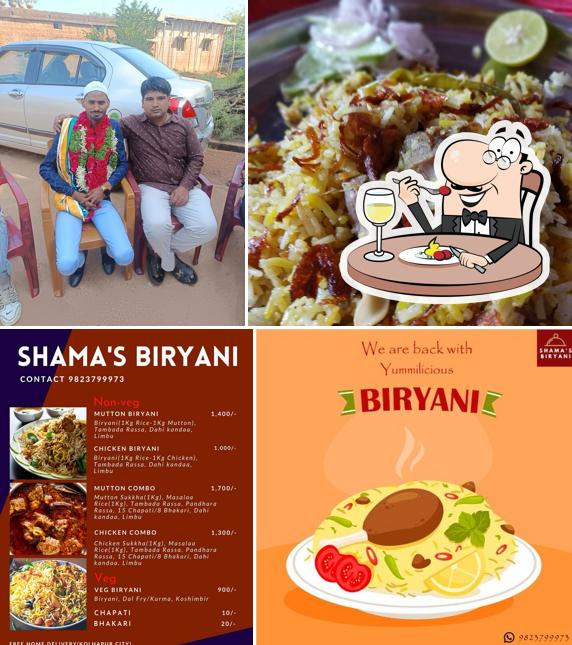 Food at Shama Biryani Hotel