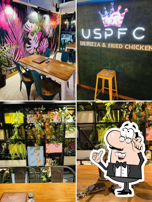 The interior of USPFC (U.S pizza & Fried Chicken )