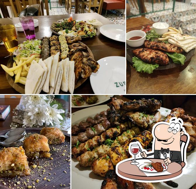 Zubaan - Middle-Eastern Kitchen provides meat meals