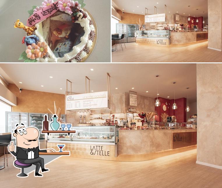 Gli interni di Latte & Stelle - Gelateria e Pasticceria
