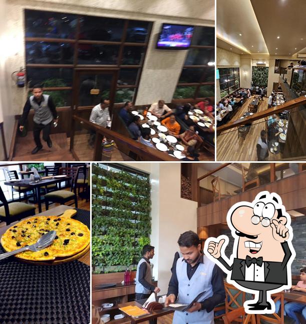 The interior of Oliva Veg Restaurant