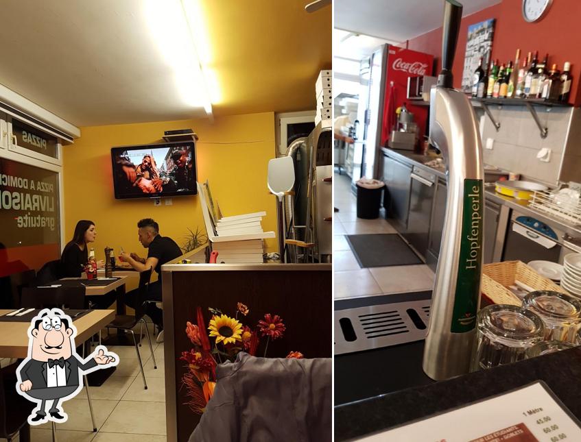 Gli interni di Jo Pizza