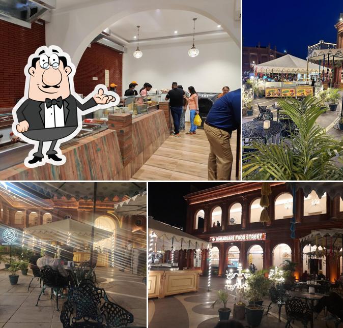 The interior of Ambarsari food street