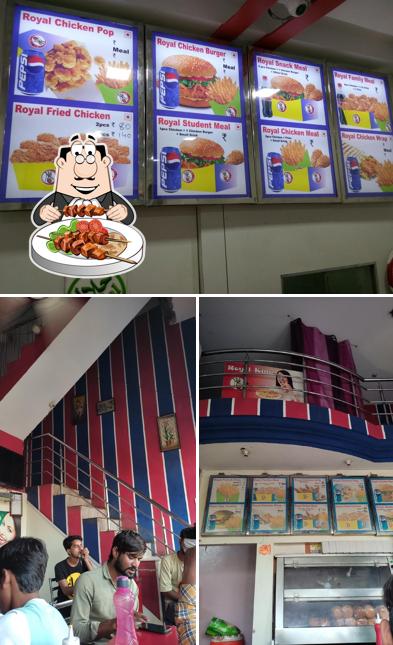 Among various things one can find food and beverage at Royal King Fried Chicken