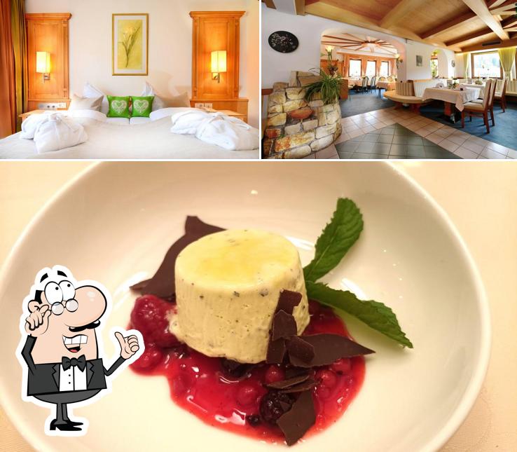 La foto della interni e cibo di Hotel Brunnerhof
